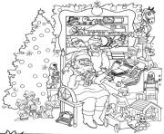 Printable christmas adults santaclaus  coloring pages